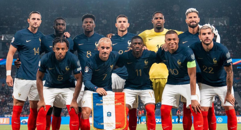 Selección de Francia. Foto: Instagram.