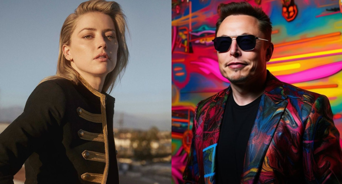 Amber Heard y Elon Musk. Fotos: Instagram.