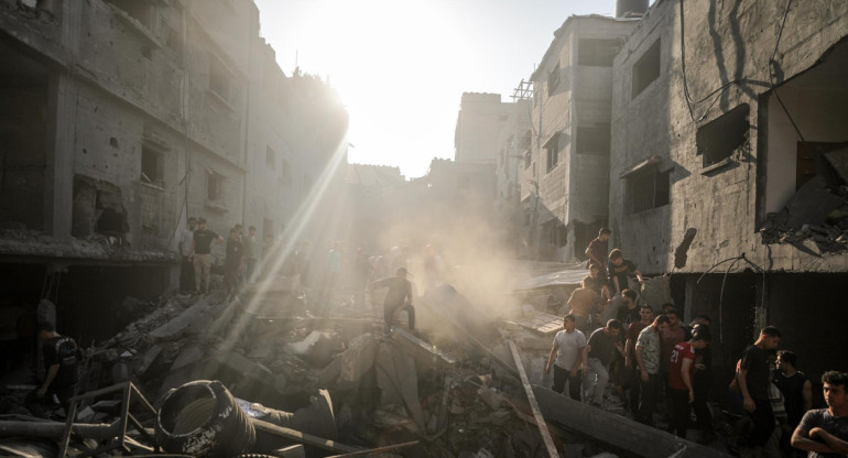 Ataque de Israel en Gaza. Foto: EFE