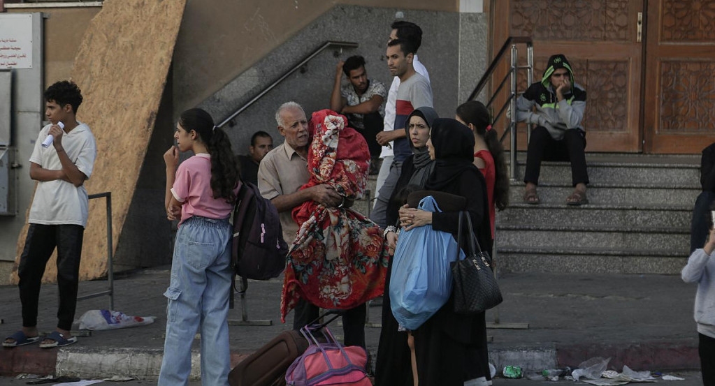 Desplazados por el conflicto entre Israel y Hamas. Foto: EFE.