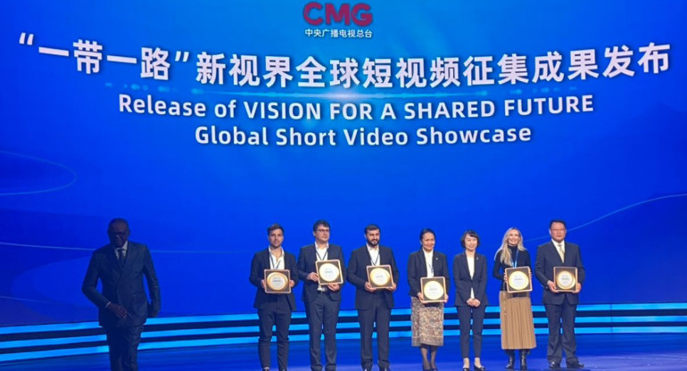 Canal 26 galardonado en 11º Foro Global de Medios de Video 2023 en China.