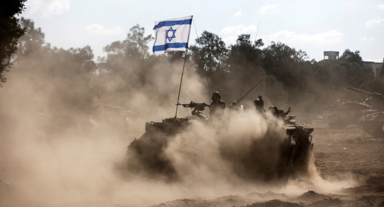 El Ejército de Israel en la Franja de Gaza. Foto: Reuters.