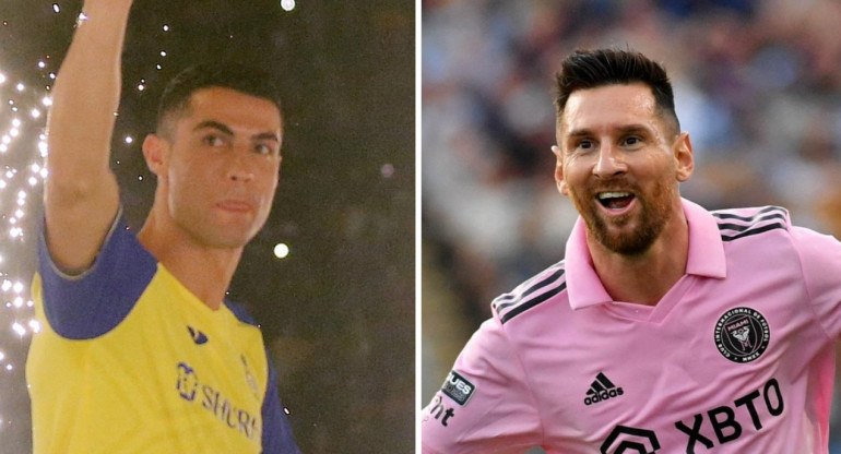 Cristiano Ronaldo y Lionel Messi lideran el ranking de futbolistas mejores pagos. Foto: NA.