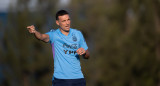 Lionel Scaloni en el entrenamiento de la Selección argentina. Foto: NA.