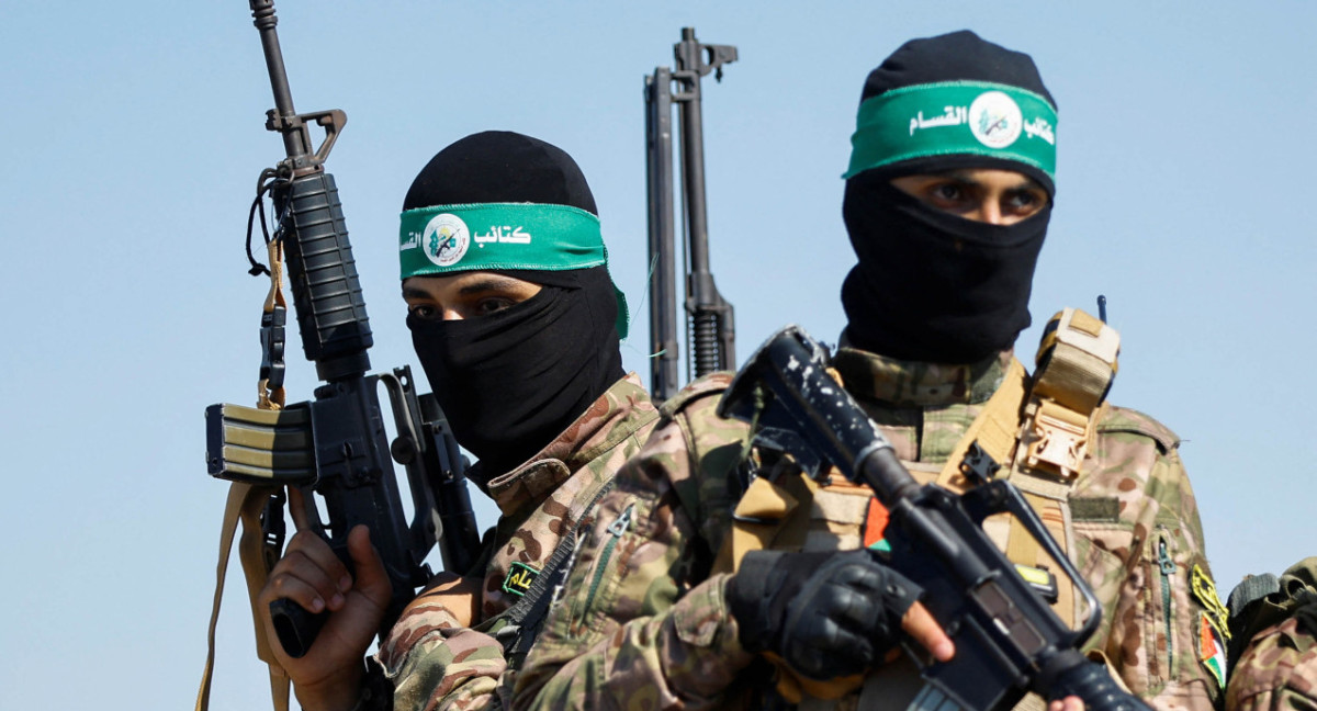 Milicianos de Hamas. Foto: NA.