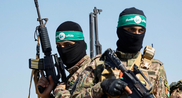 Milicianos de Hamas. Foto: NA.