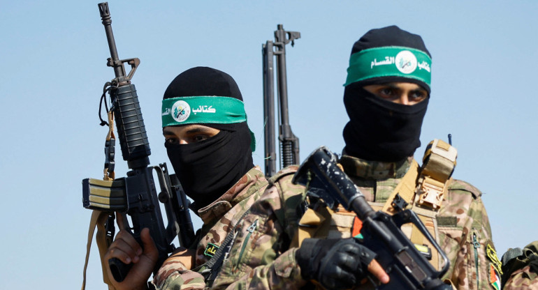Milicianos de Hamas. Foto: NA.