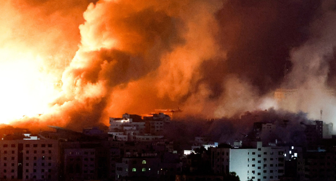 Ataque israelí en la Franja de Gaza. Foto: NA.