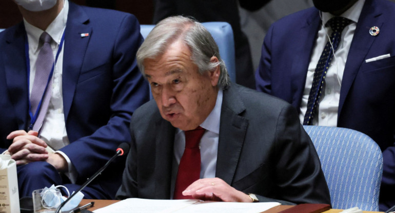 Antonio Guterres, secretario general de la ONU. Foto: NA.