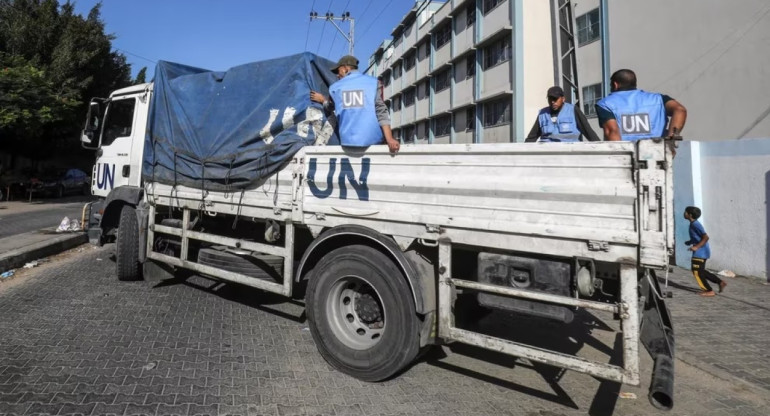 La UNRWA trabaja en Gaza. Foto: Reuters.