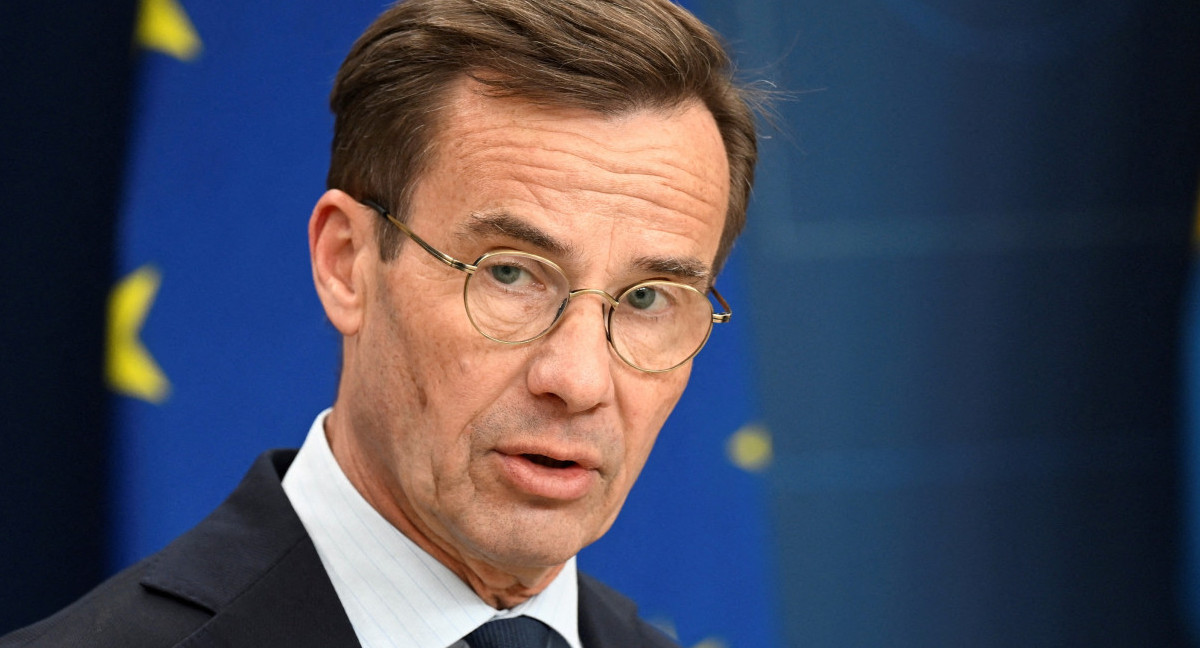 Primer ministro de Suecia, Ulf Kristersson. Foto: Reuters.