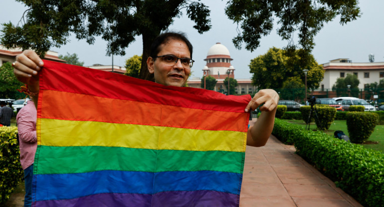 India rechazó el matrimonio homosexual. Foto: Reuters.