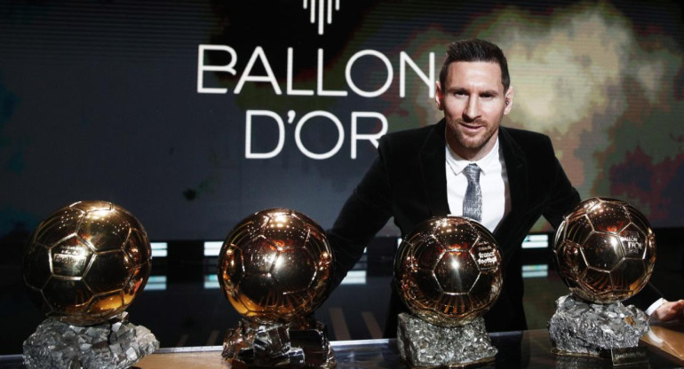 Lionel Messi, Balón de Oro. Foto: EFE