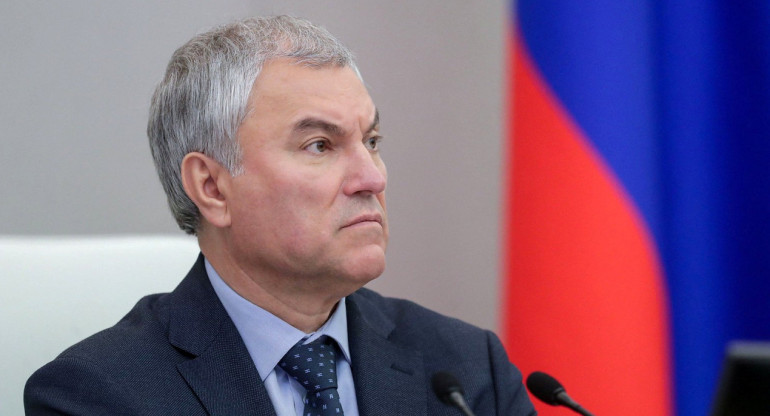 El presidente de Duma, Viacheslav Volodin. Foto: Reuters