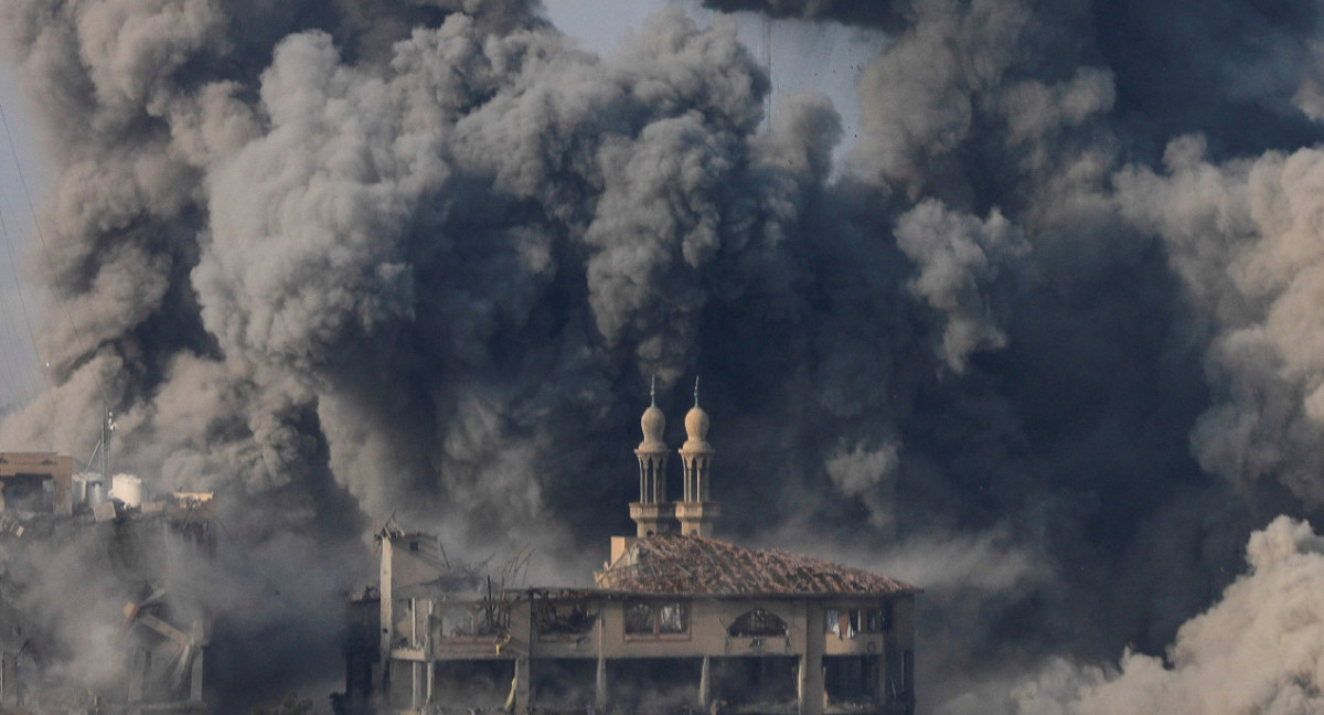 Bombardeo israelí en Gaza. Foto: NA.