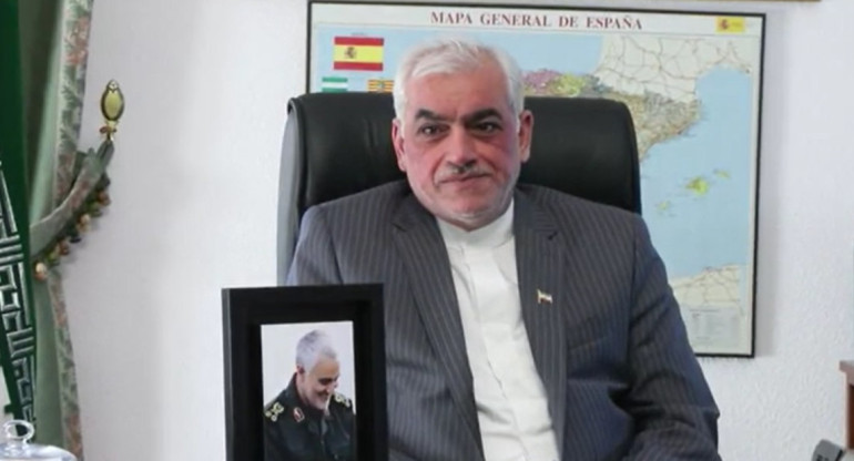 Embajador de Irán en España. Foto: captura Reuters.