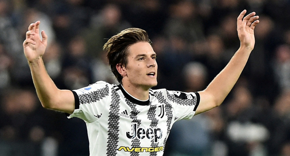 Nicolo Fagioli en Juventus. Foto: Reuters.
