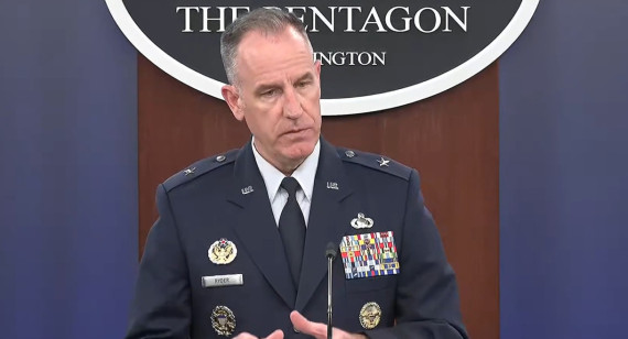 Pat Ryder, portavoz del Pentágono. Foto: captura de video.