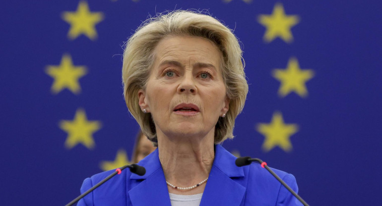 Ursula von der Leyen, presidenta de la Comisión Europea. Foto: EFE.