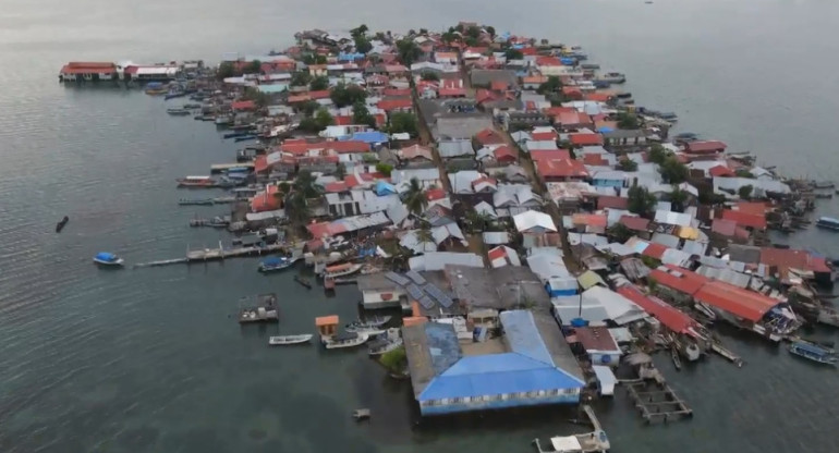Así se encuentra la isla Carti Sugtupu de Panamá en la actualidad. Foto: Viory.