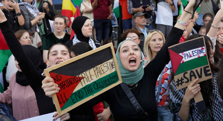 Free Palestine. Foto: Reuters.