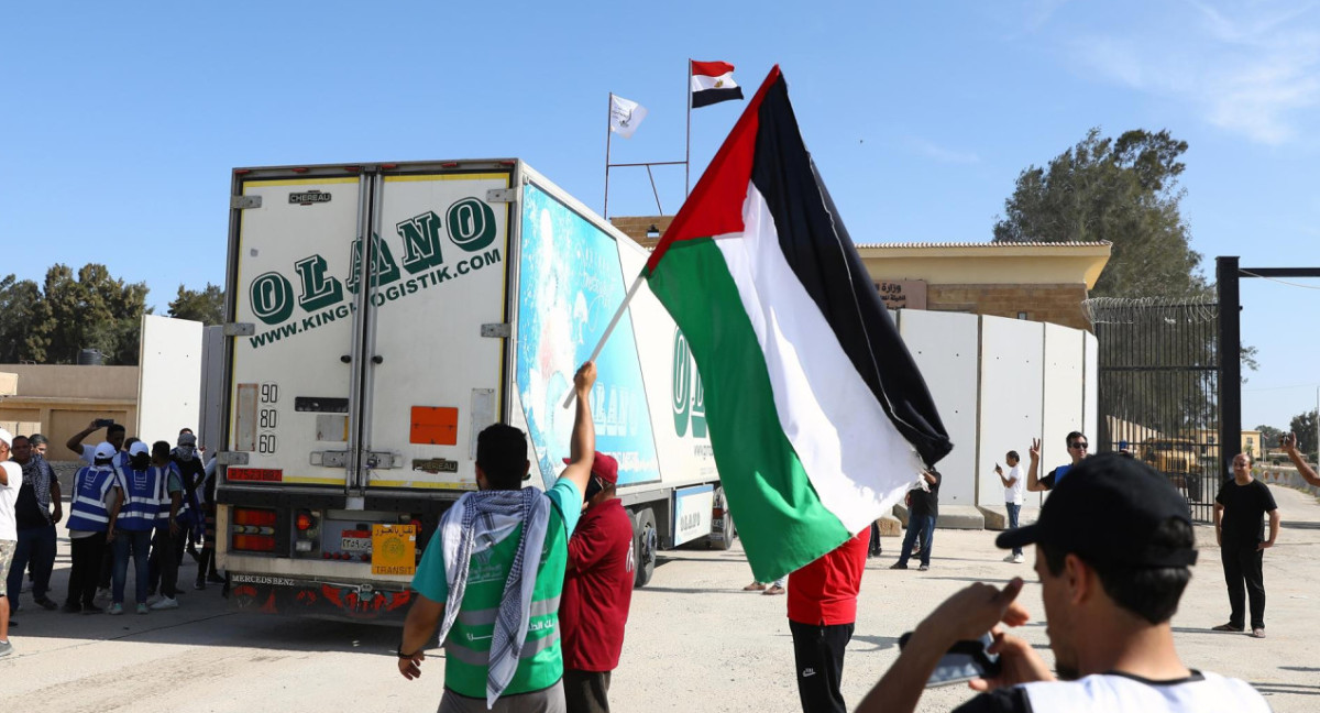 Ayuda humanitaria en Gaza. Foto: EFE