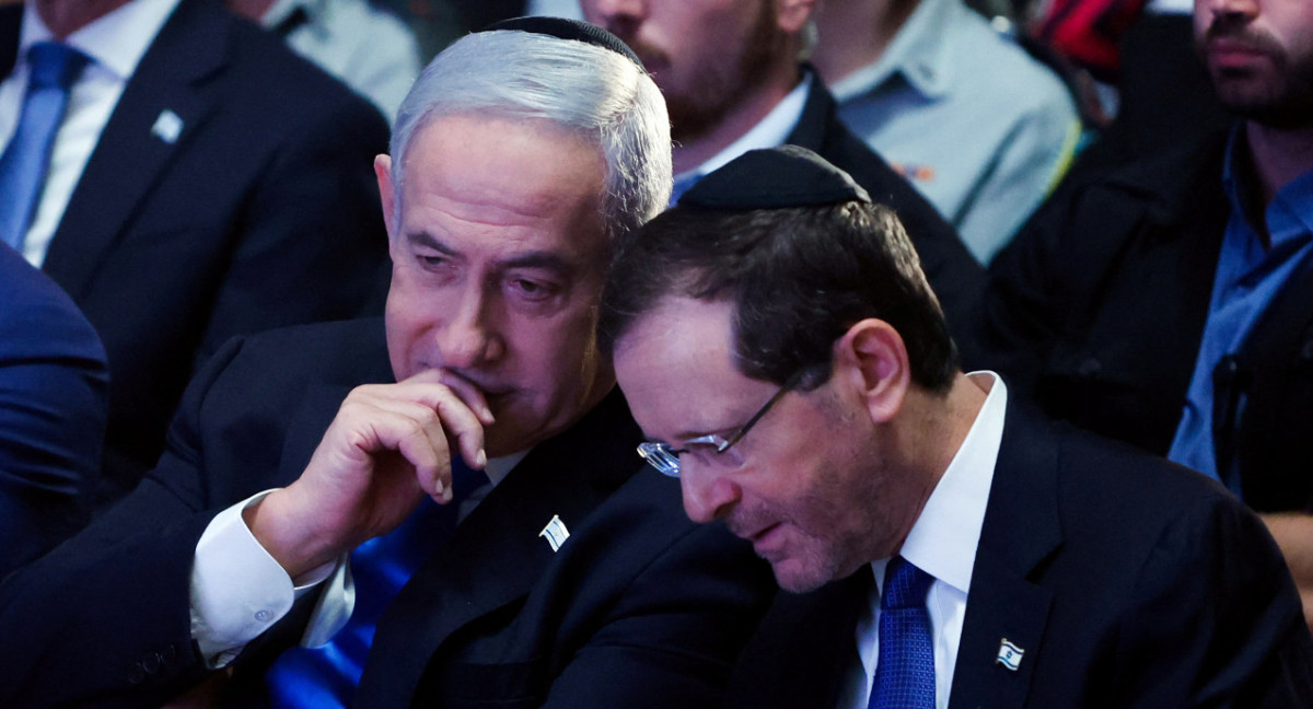 Benjamin Netanyahu y Isaac Herzog. Foto: REUTERS.