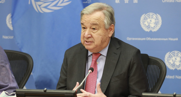 Antonio Guterres, ONU. Foto: NA.