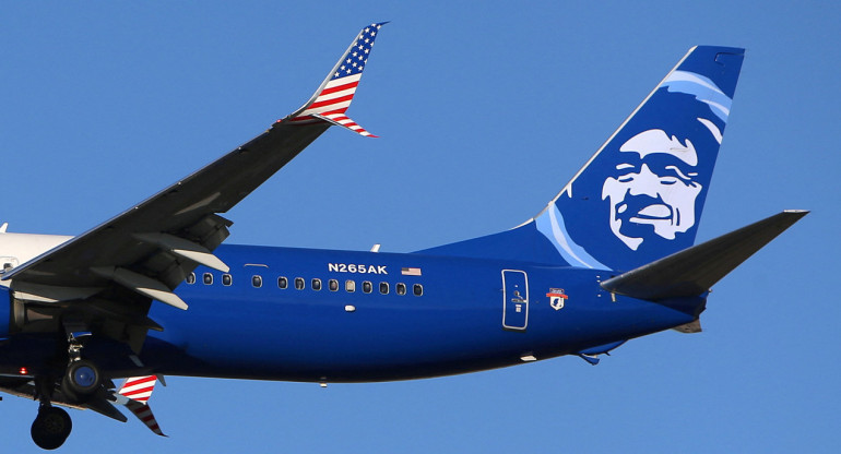 Avión de Alaskan Airlines. Foto: Reuters
