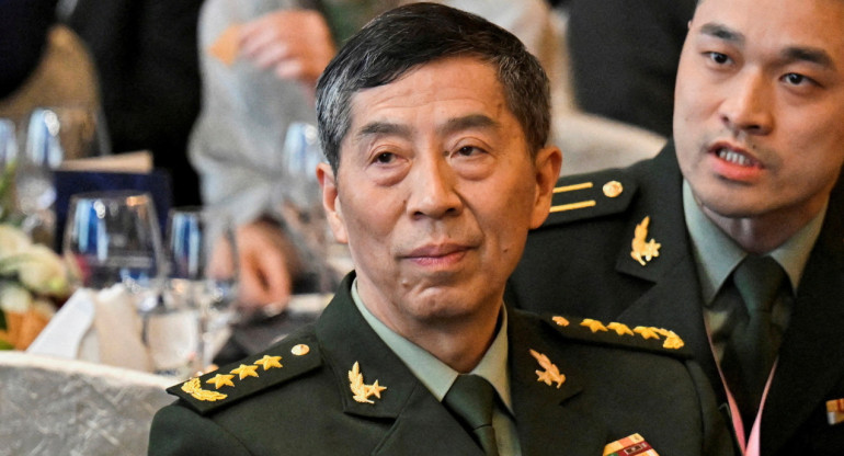 Li Shangfu, ministro de Defensa chino. Foto: Reuters.
