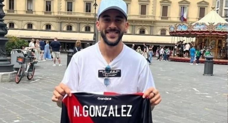 Nico González con la camiseta de River. Foto: Prensa River Plate