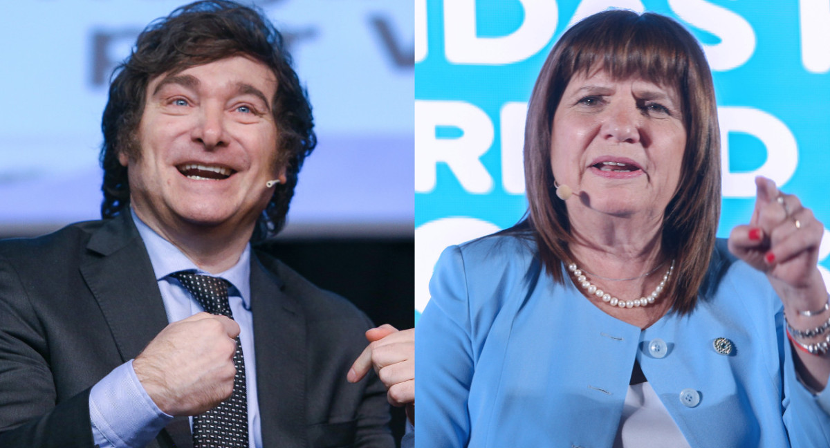 Javier Milei y Patricia Bullrich. Foto: NA.