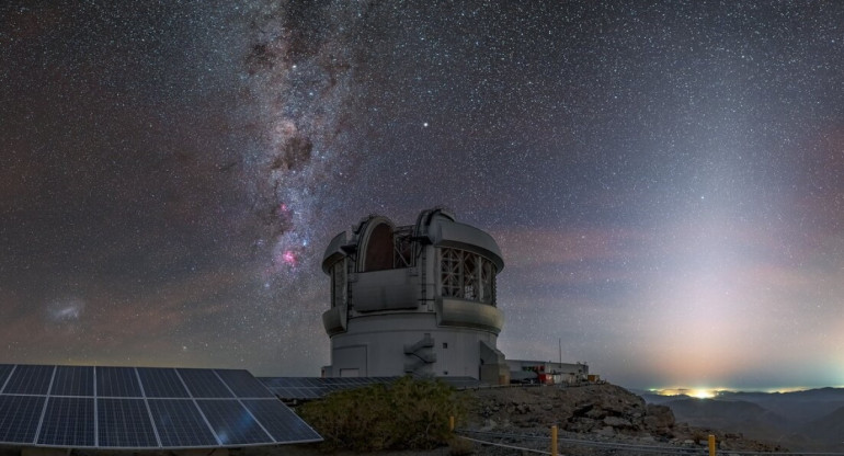 Telescopio Gemini Sur. Foto: International Gemini Observatory.