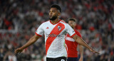 Miguel Borja; River vs Independiente. Foto: NA