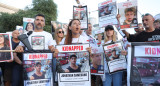 Pedido de liberación de los rehenes israelíes en Tel Aviv. Foto: EFE.