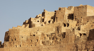 Ruinas en el desierto de Sahara. Foto: Pixabay.