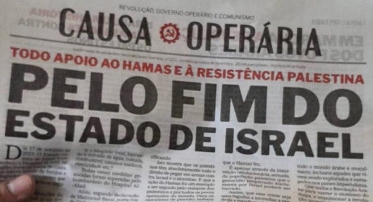 La polémica portada de "Causa Operária". Foto: captura de pantalla.