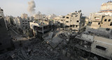 Bombardeos israelíes en Gaza. Foto: EFE