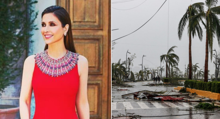 Paloma Cuevas se solidarizó con las víctimas del huracán Otis. Fotos: Instagram - EFE.