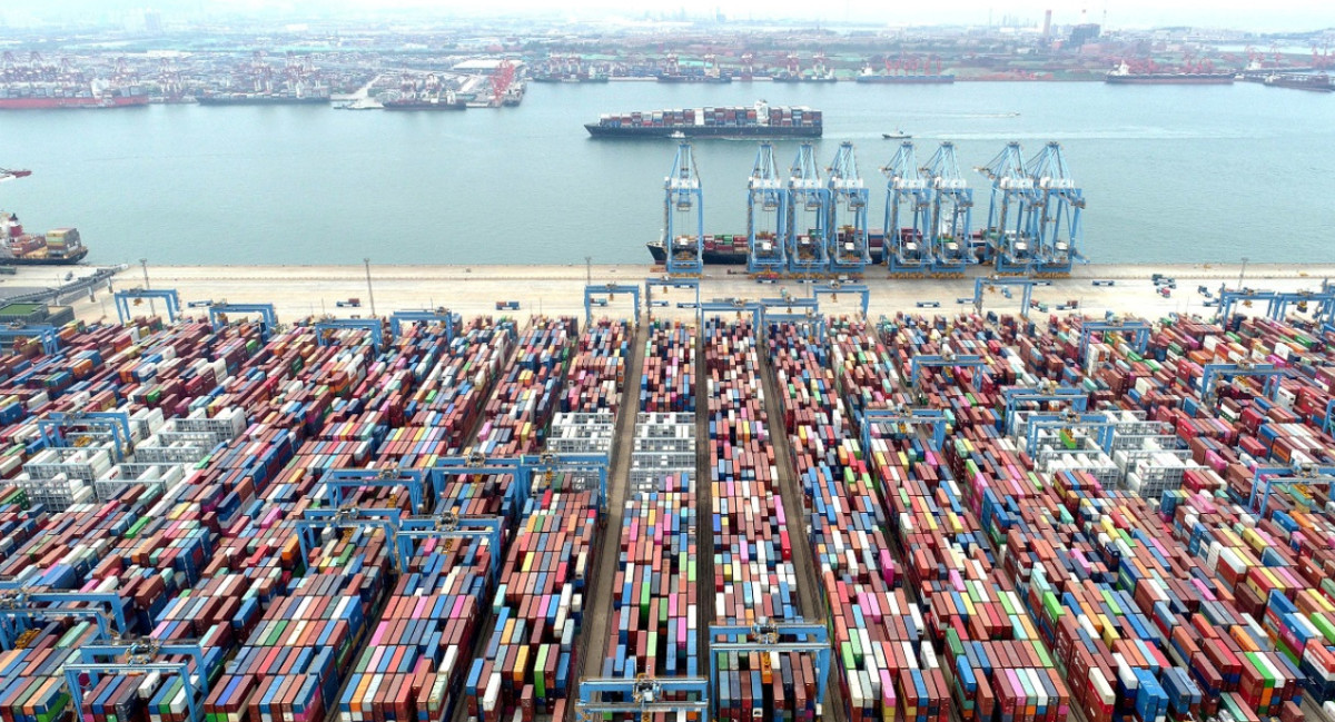Puerto de Qingdao, China. Foto: Reuters.