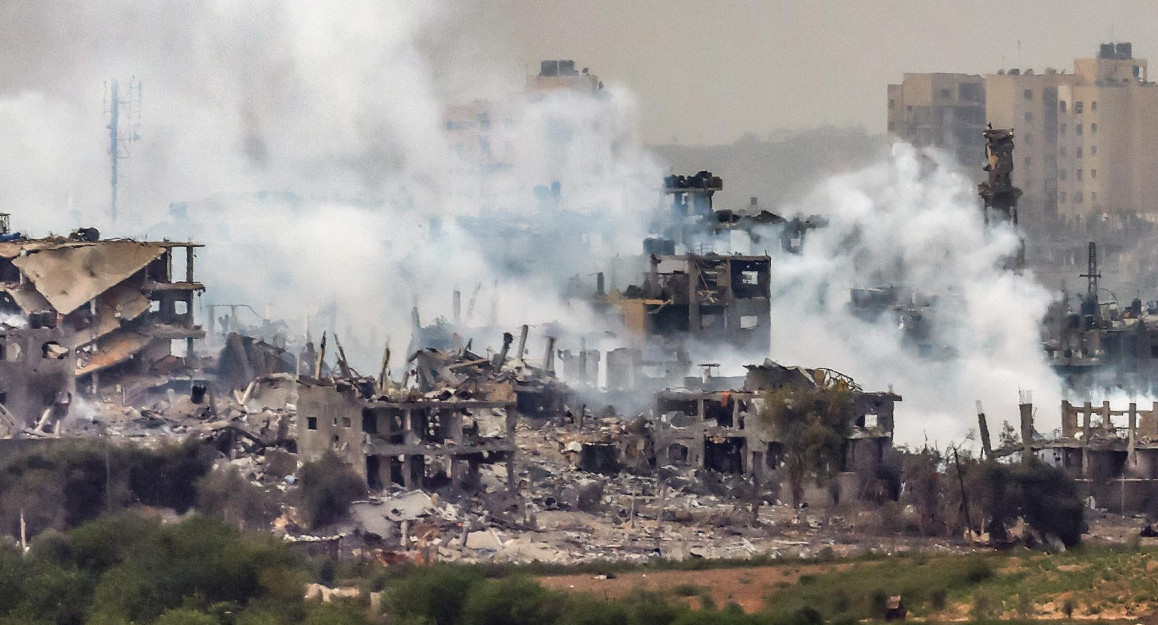 Ataque israelí en Gaza. Foto: EFE.