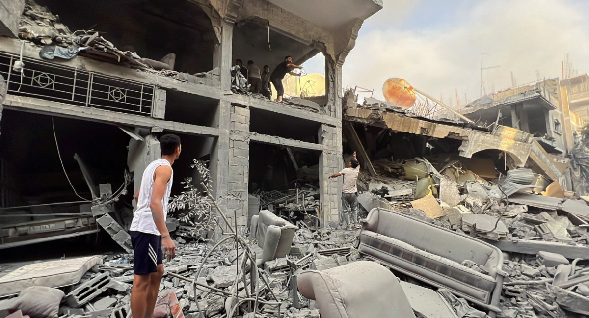 Bombardeos en Gaza. Foto: Reuters.