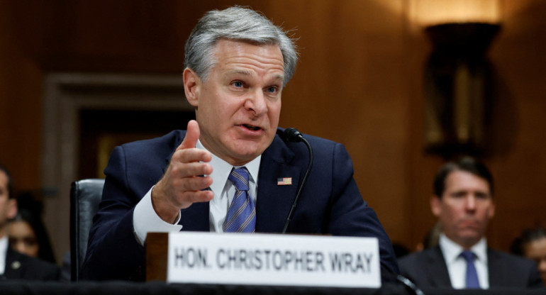 Christian Wray, director del FBI. Foto: Reuters.