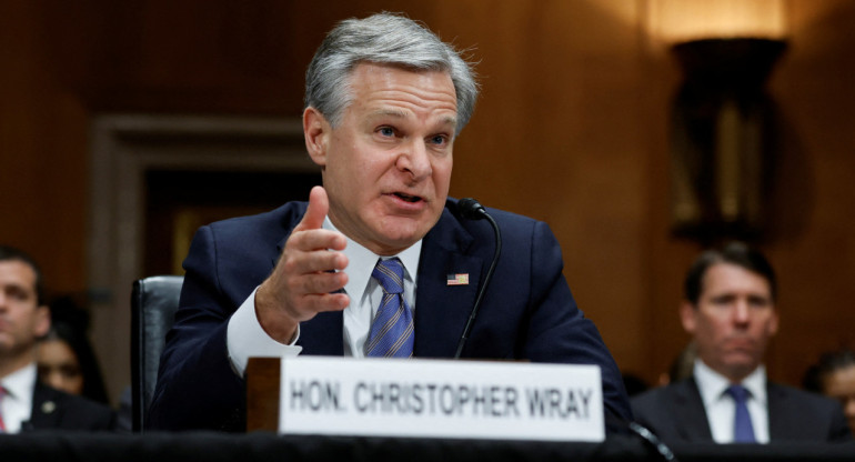 Christian Wray, director del FBI. Foto: Reuters.
