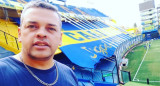 El Oso Eloy, efe de la barra de Boca. Foto: IG eloyarauujo