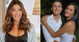 Catherine Fulop junto a Paulo Dybala y Oriana Sabatini. Foto: NA.