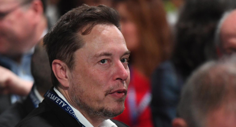 El dueño de Tesla y la red social X, Elon Musk, presente en la Cumbre de Seguridad de IA. Foto: EFE.
