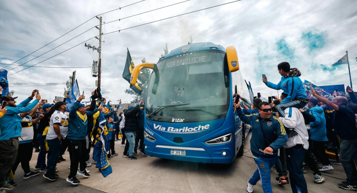 Boca partió rumbo a Brasil. Foto: EFE