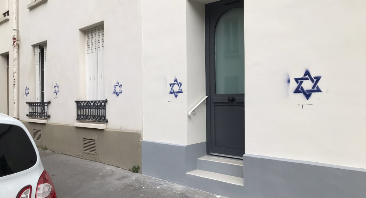 Antisemitismo en Francia. Foto: X @BHasquenoph