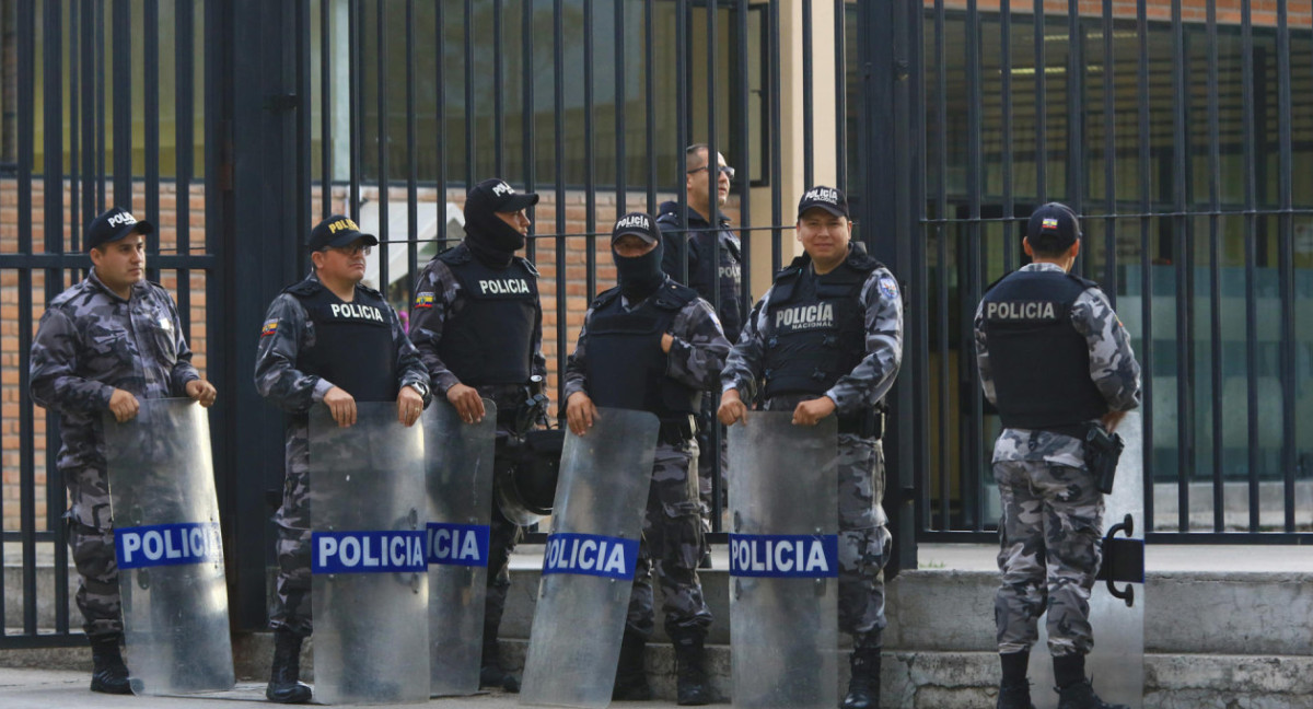 Policía ecuatoriana. Foto: EFE